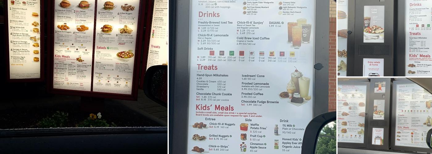 Chick-fil-A Menu