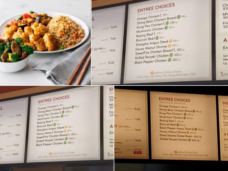 Panda Express Menu