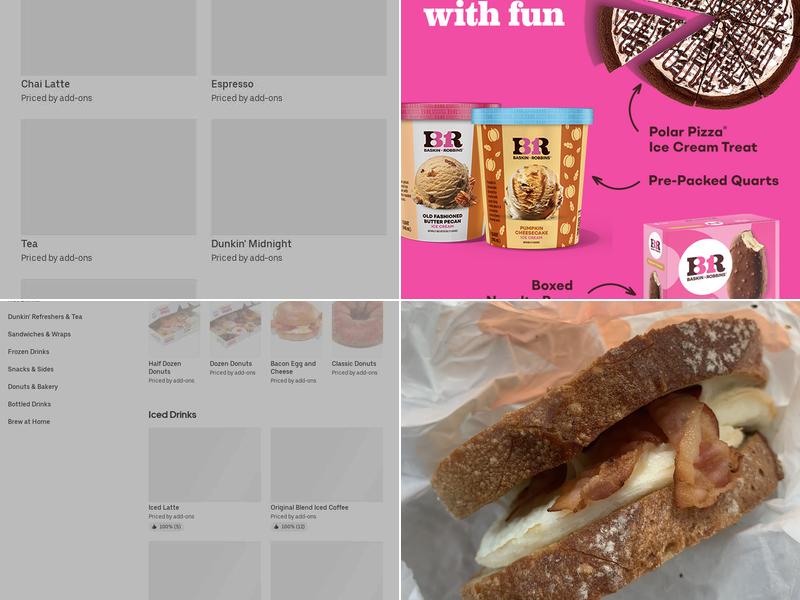 Dunkin' Menu