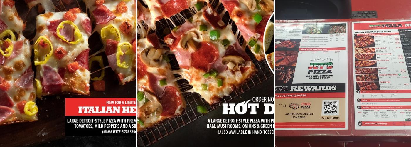 Jet's Pizza Menu