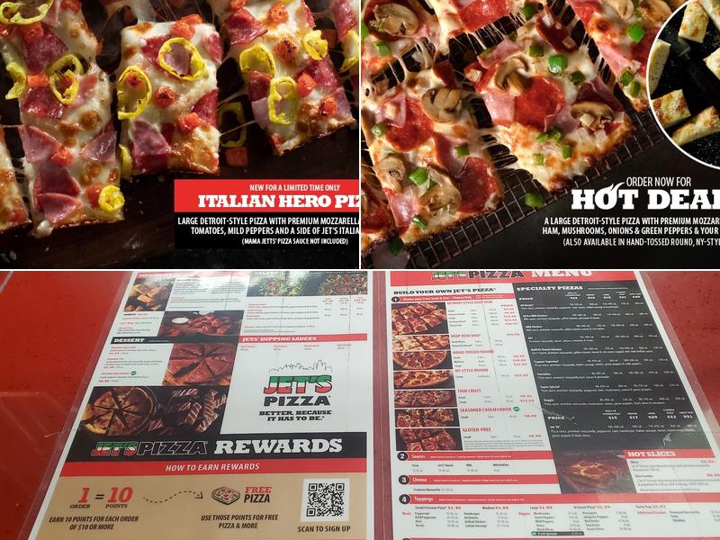 Jet's Pizza Menu
