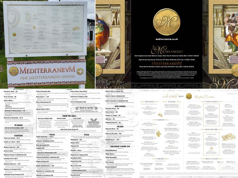 Mediterranevm at Bray Menu