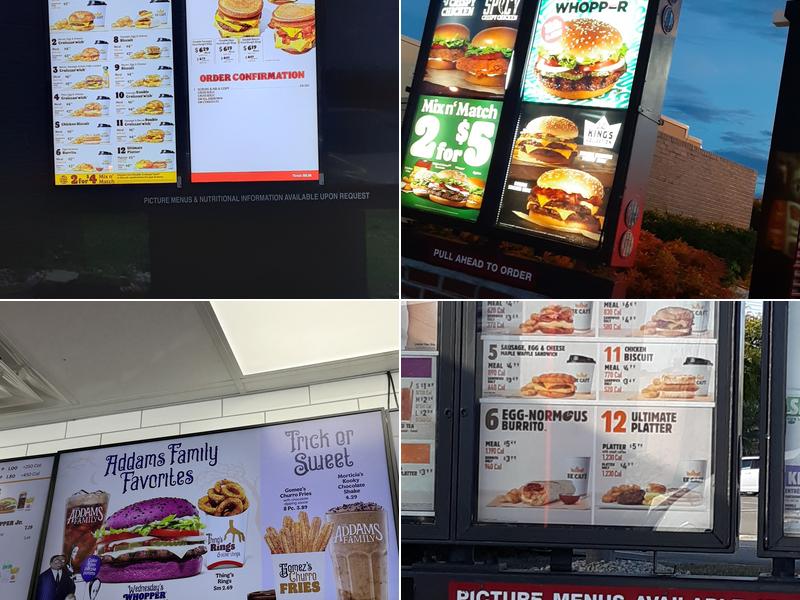 Burger King Menu