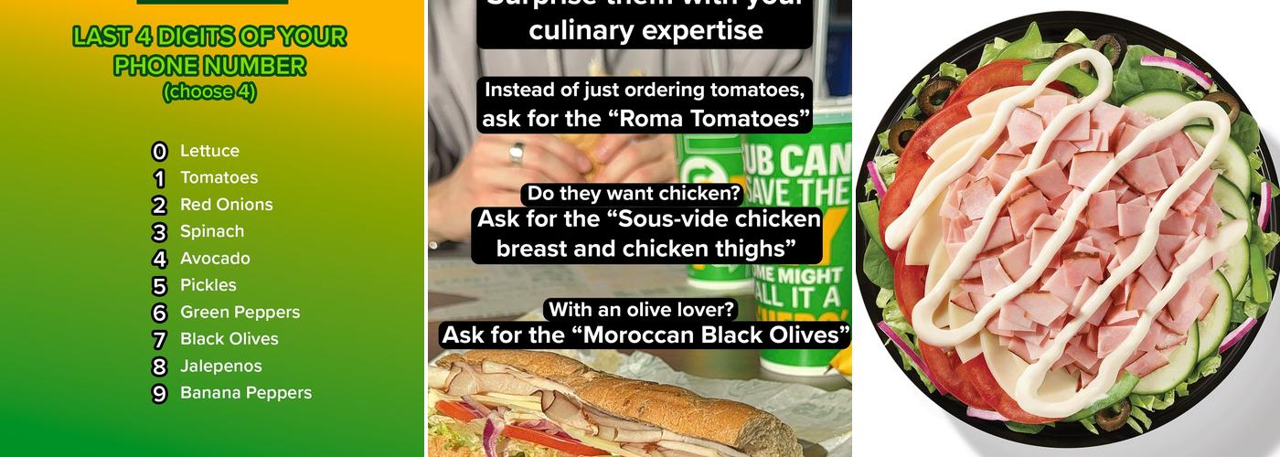 Subway Menu