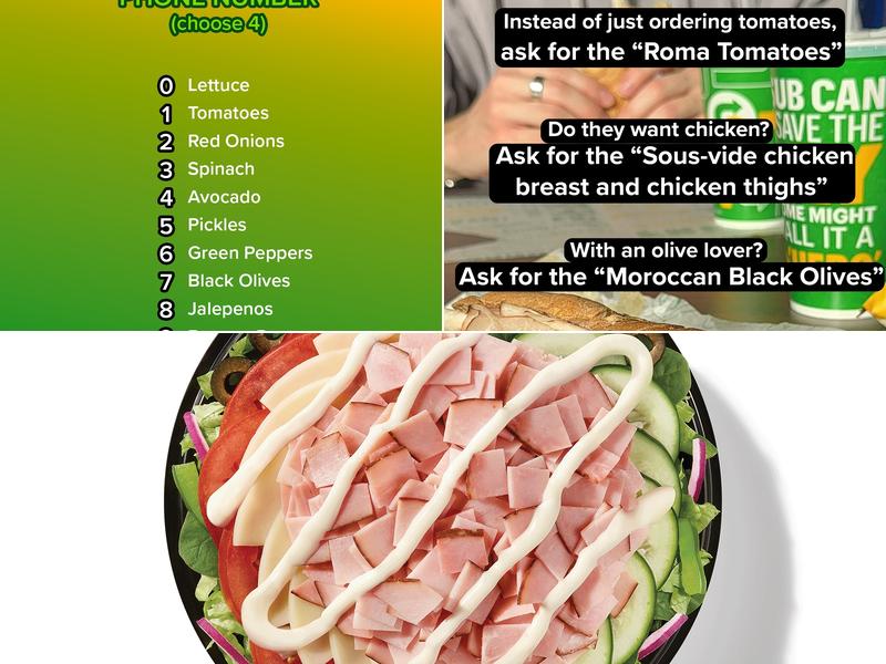 Subway Menu