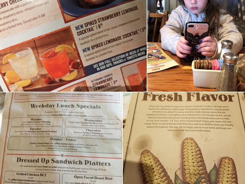 Cracker Barrel Old Country Store Menu