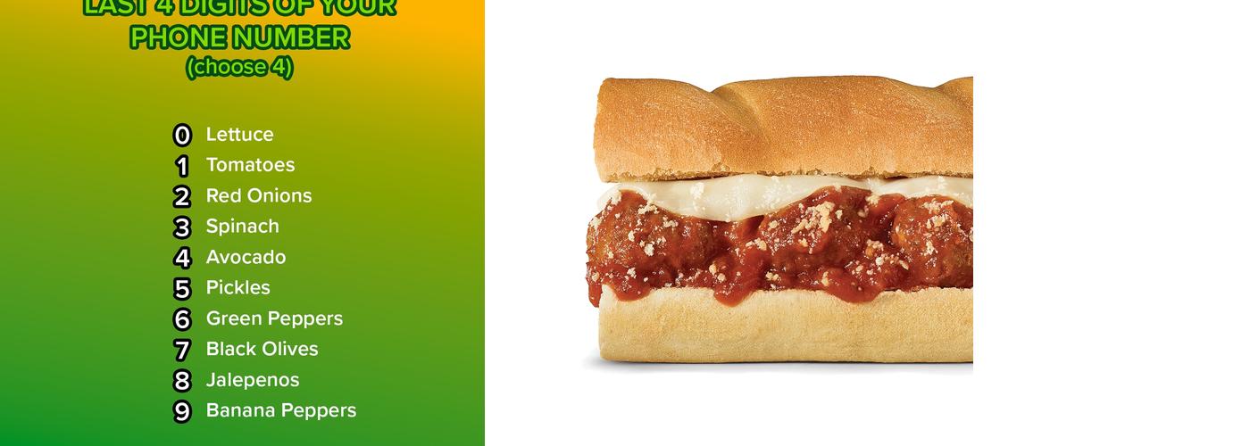 Subway Menu