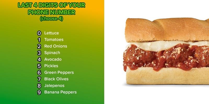 Subway Menu