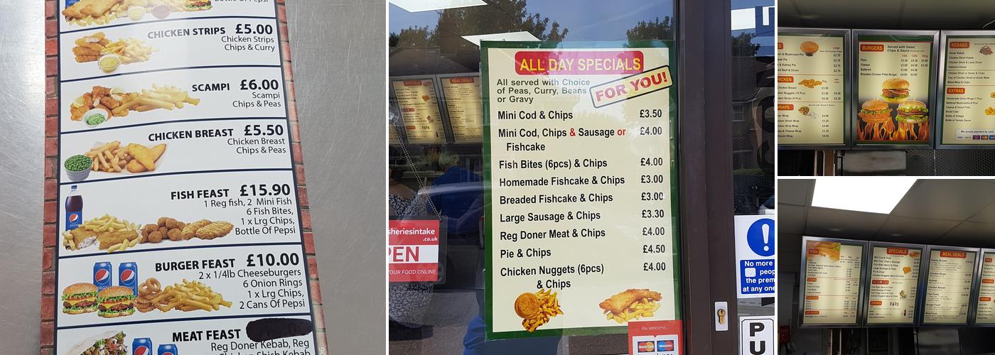 Lonsdale Fisheries Menu