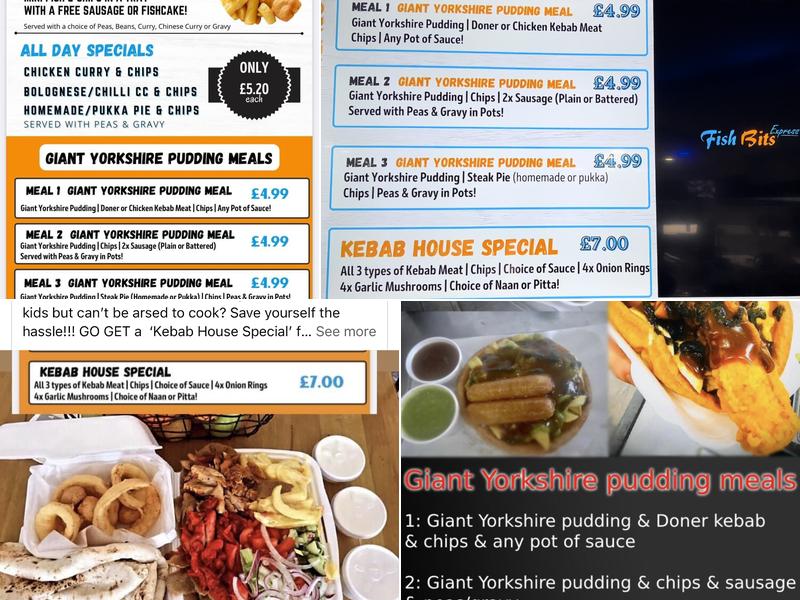 Fish Bit’s Express Edlington Menu