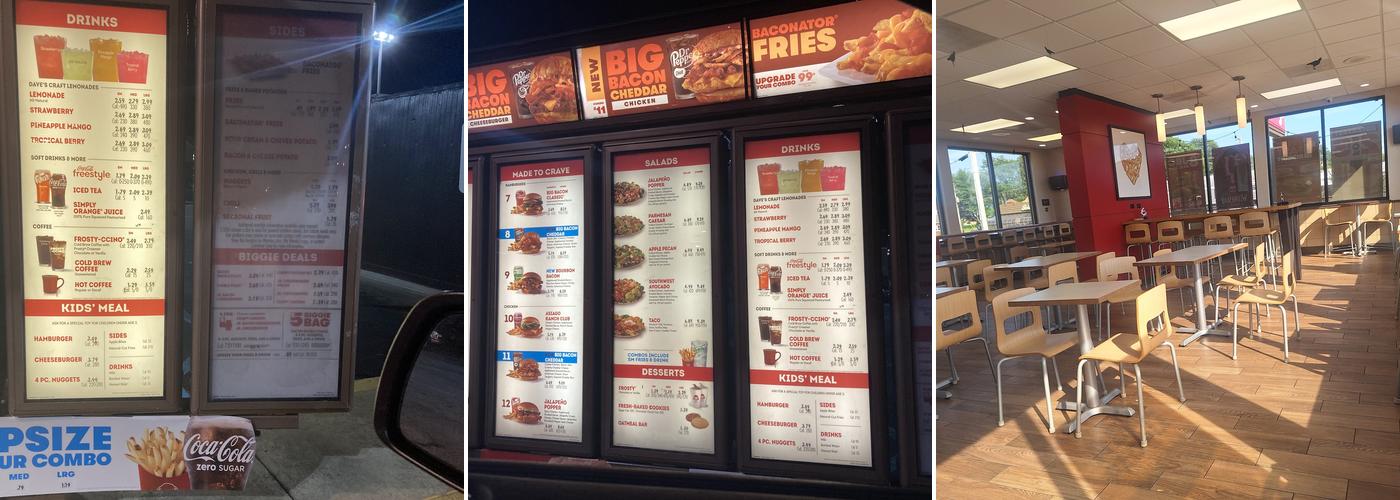 Wendy's Menu