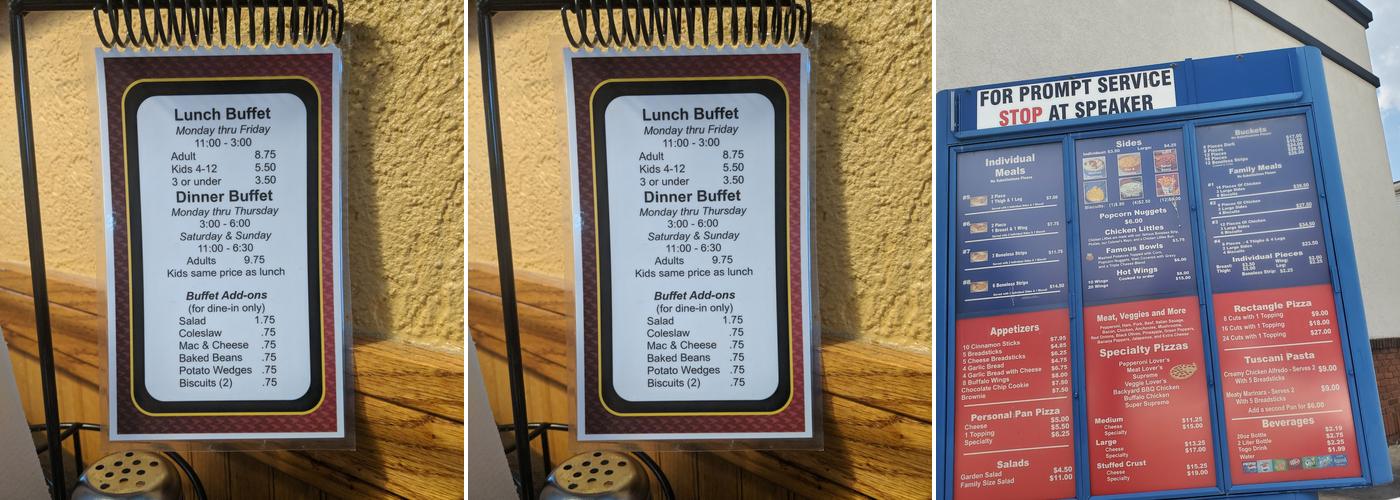 KFC Menu