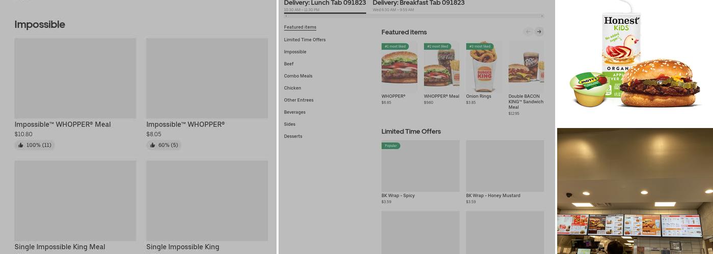Burger King Menu