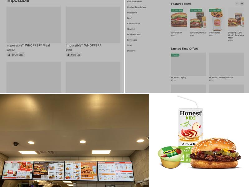 Burger King Menu