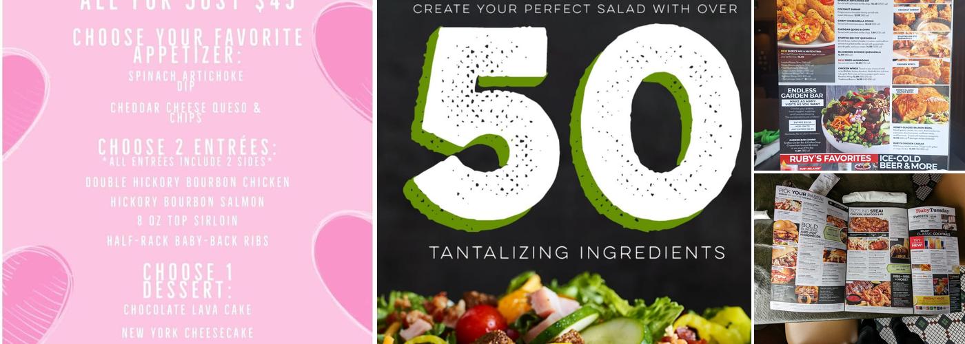 Ruby Tuesday Menu