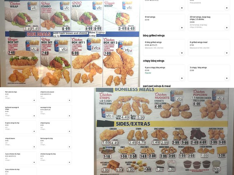 Valley Fried Chicken Menu