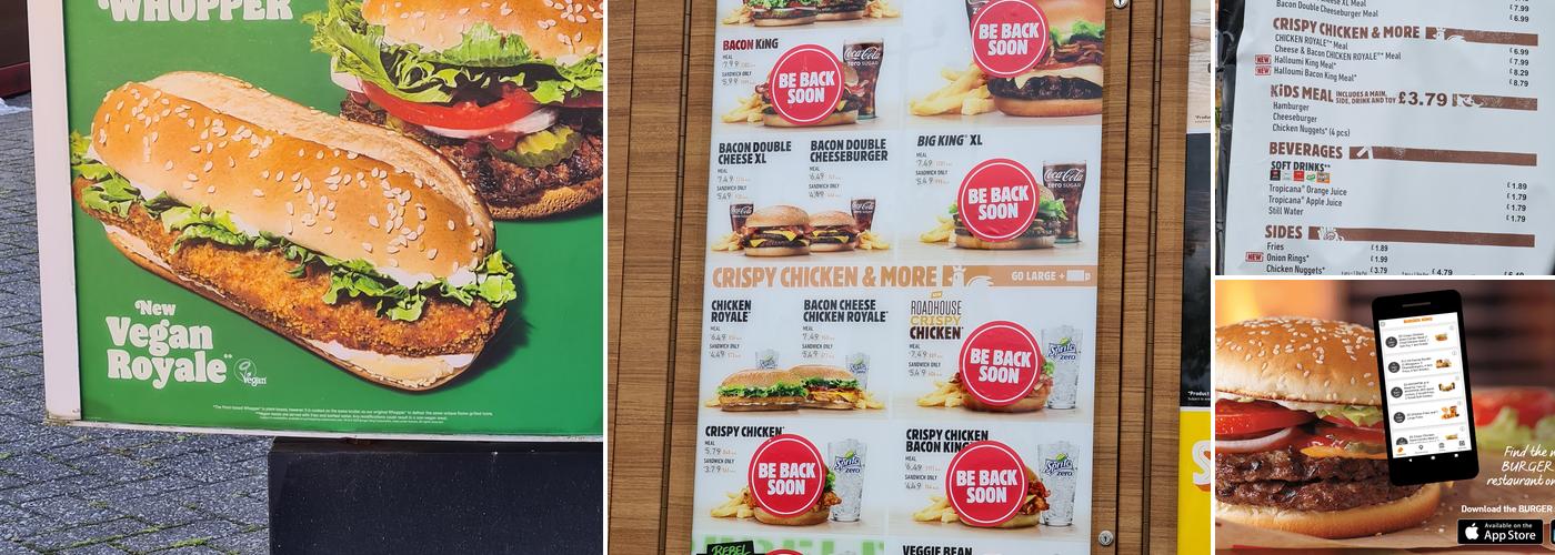 Burger King Menu