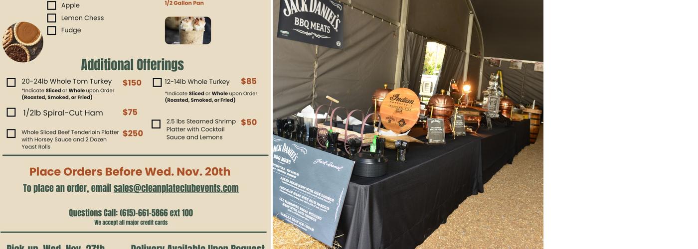 The Clean Plate Club Menu