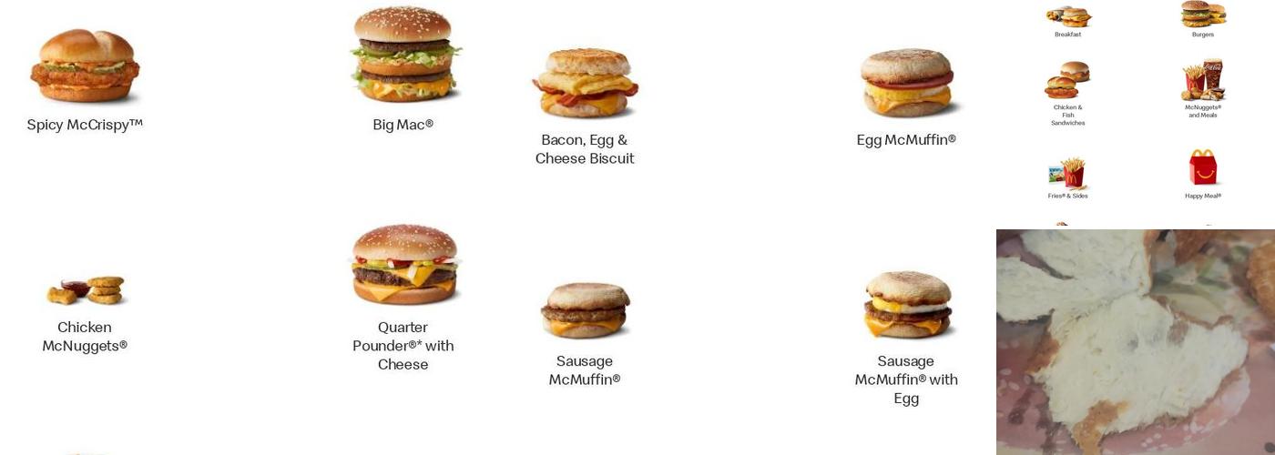 McDonald's Menu