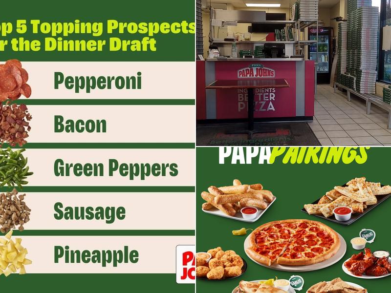 Papa Johns Pizza Menu