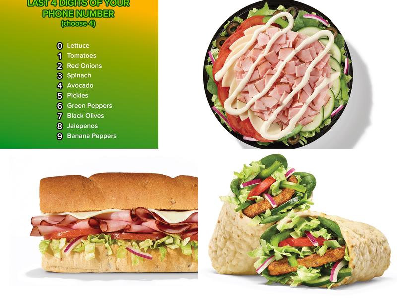Subway Menu