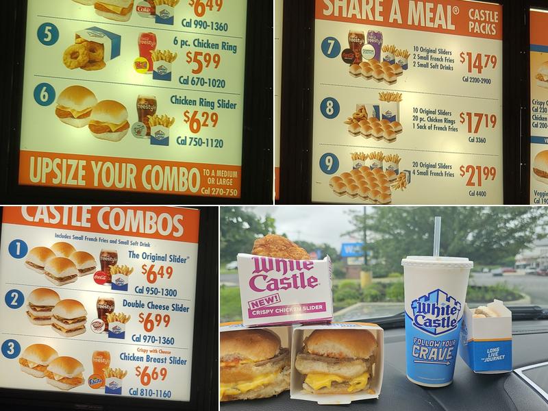 White Castle Menu