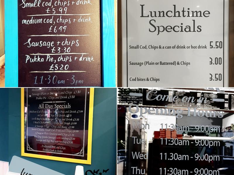 Catch Fish and Chips Menu