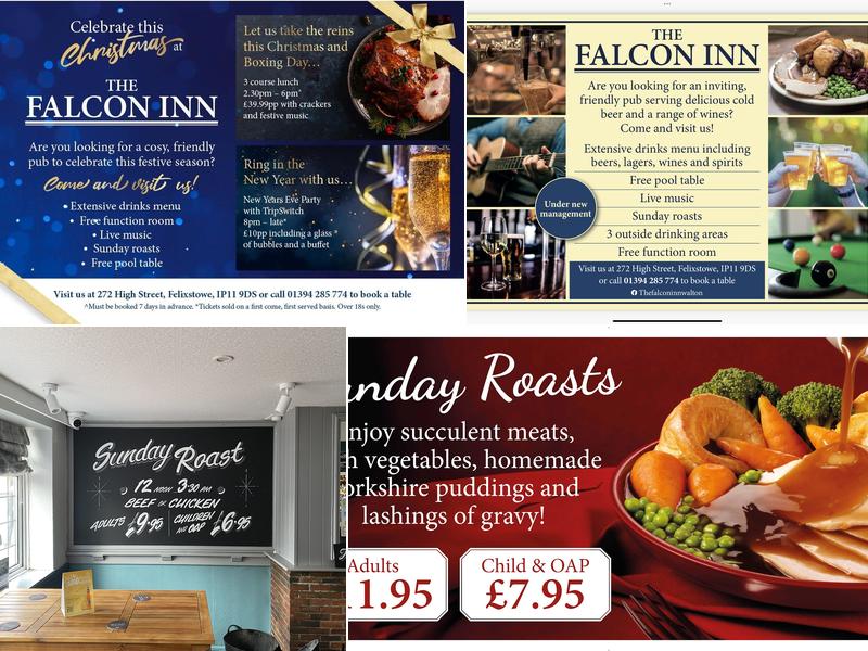 The Falcon Inn Menu