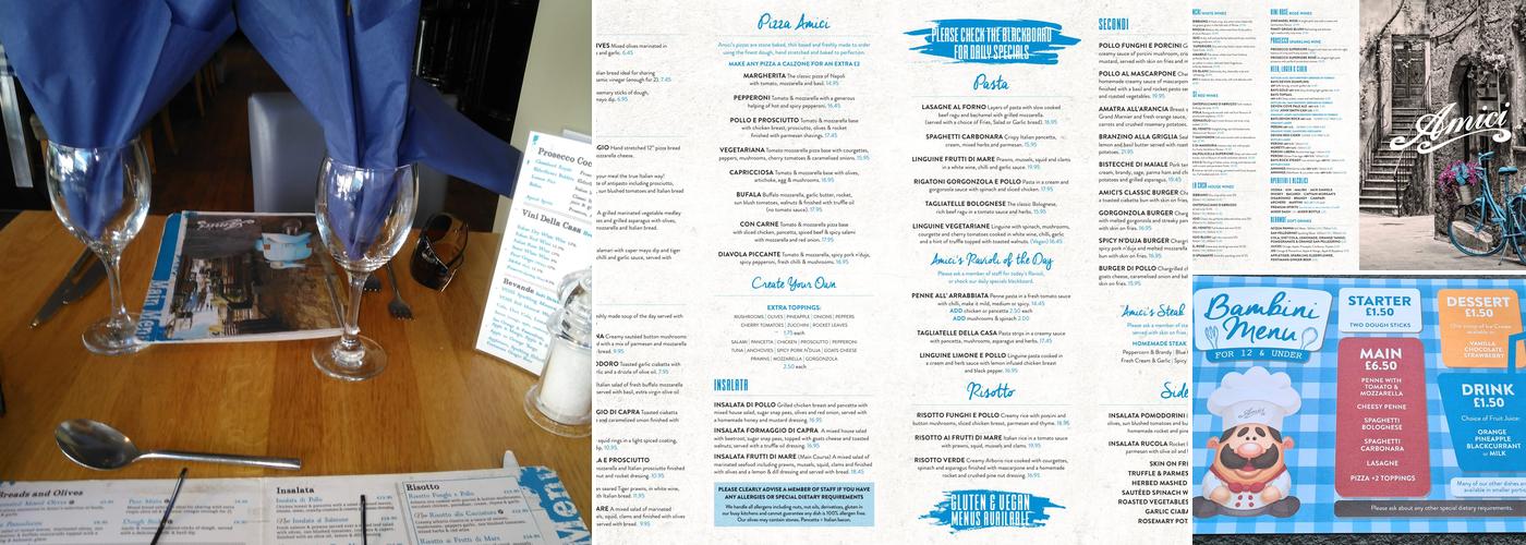 Amici Menu