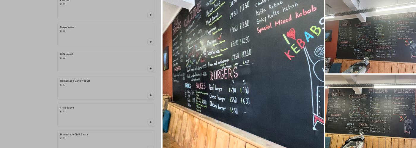 TURKISH KEBAB & PIZZA Menu