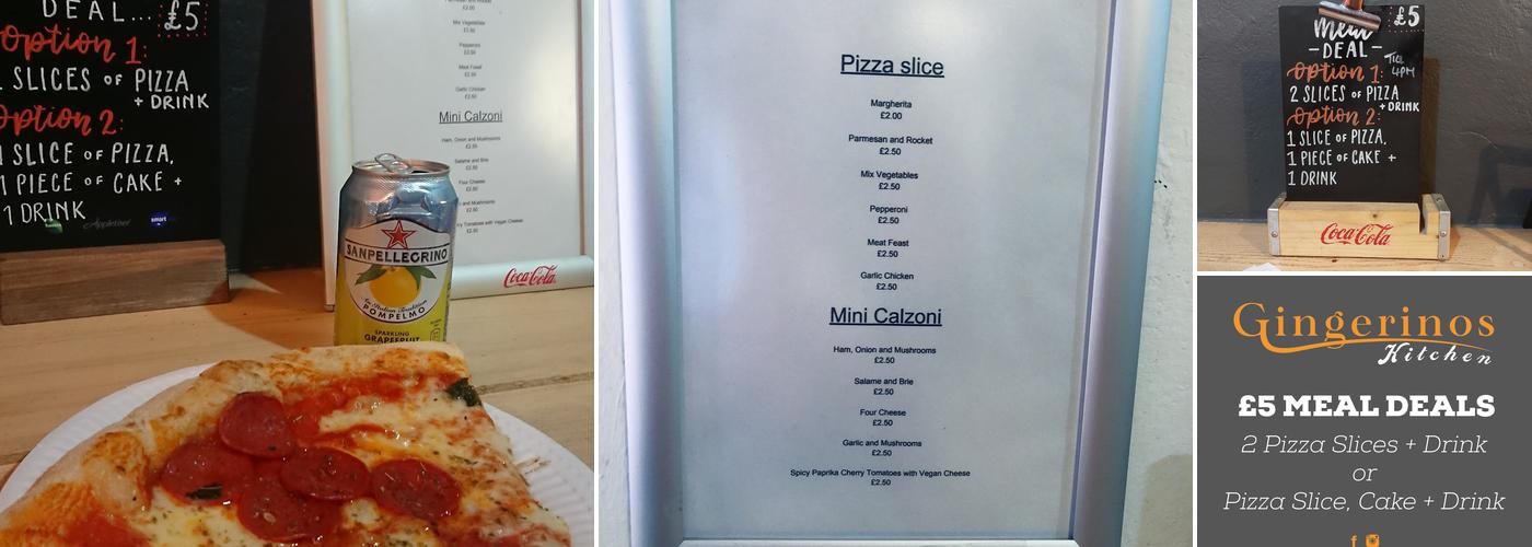 Gingerino’s Kitchen Menu