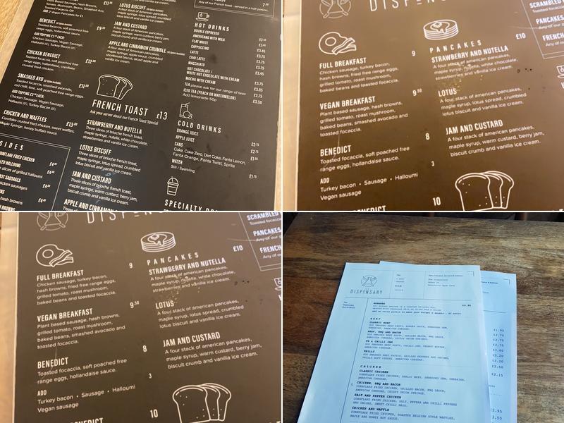 The Dispensary Coffee House + Eatery Menu