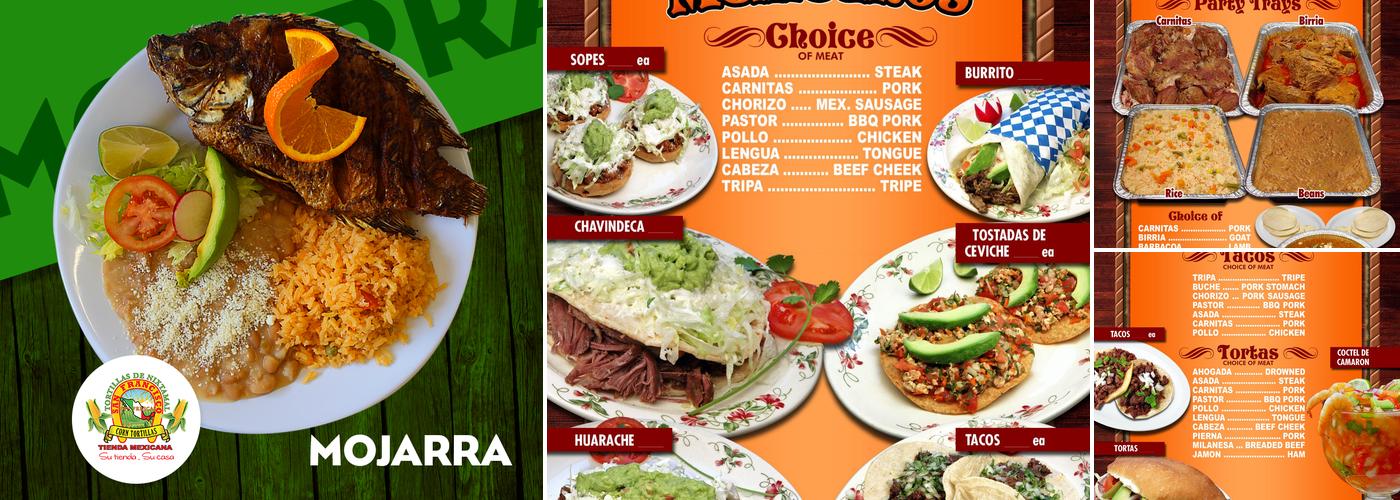 San Francisco Tienda Mexicana Menu