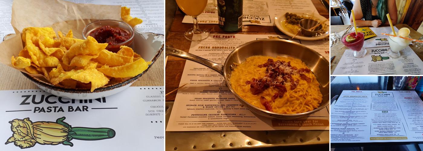 Zucchini Pasta Bar Menu
