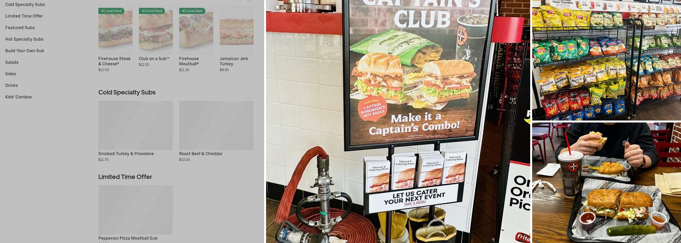 Firehouse Subs Washington Rd. Menu