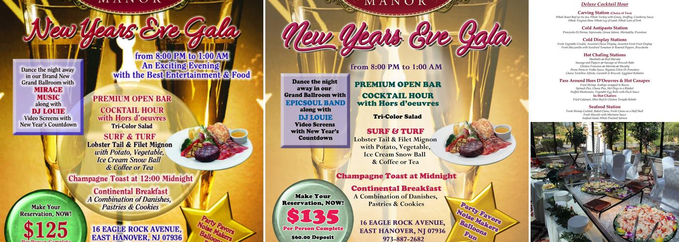 The Hanover Manor Menu