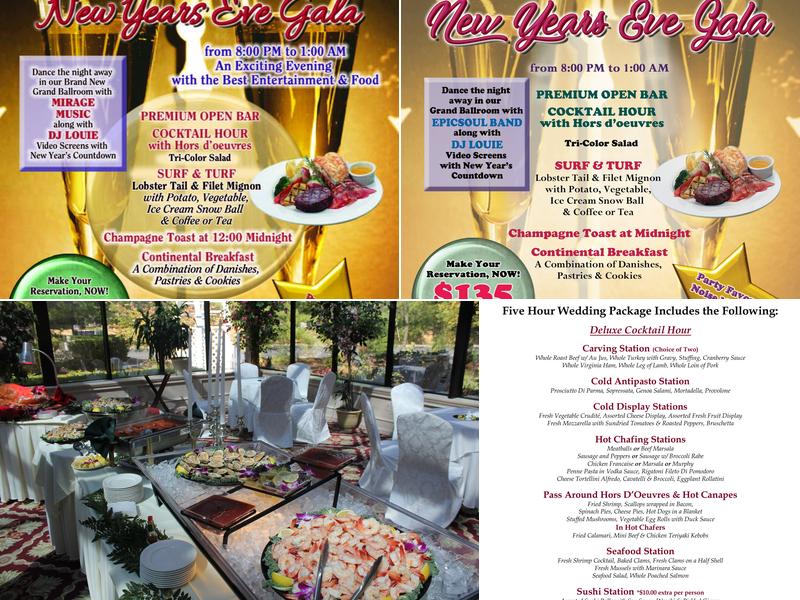 The Hanover Manor Menu