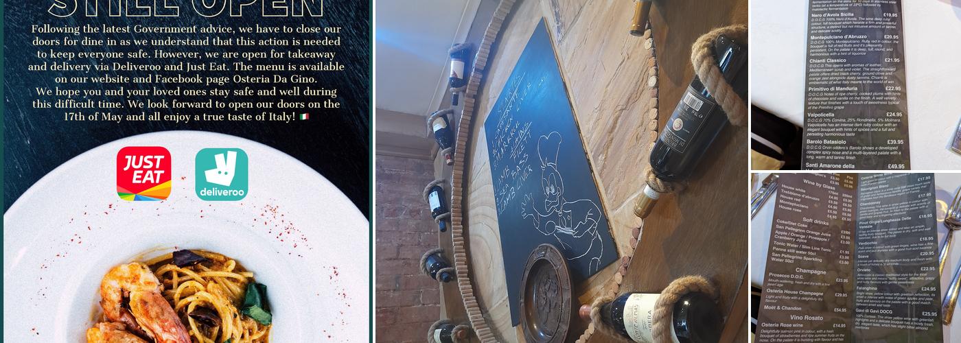 Osteria Da Gino Menu
