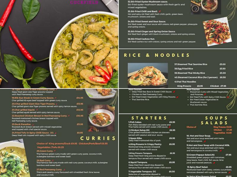 Good Evening Thai Haywards Heath Menu