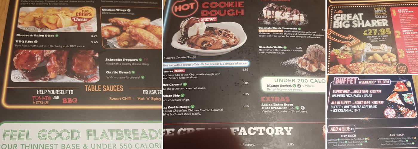 Pizza Hut Menu