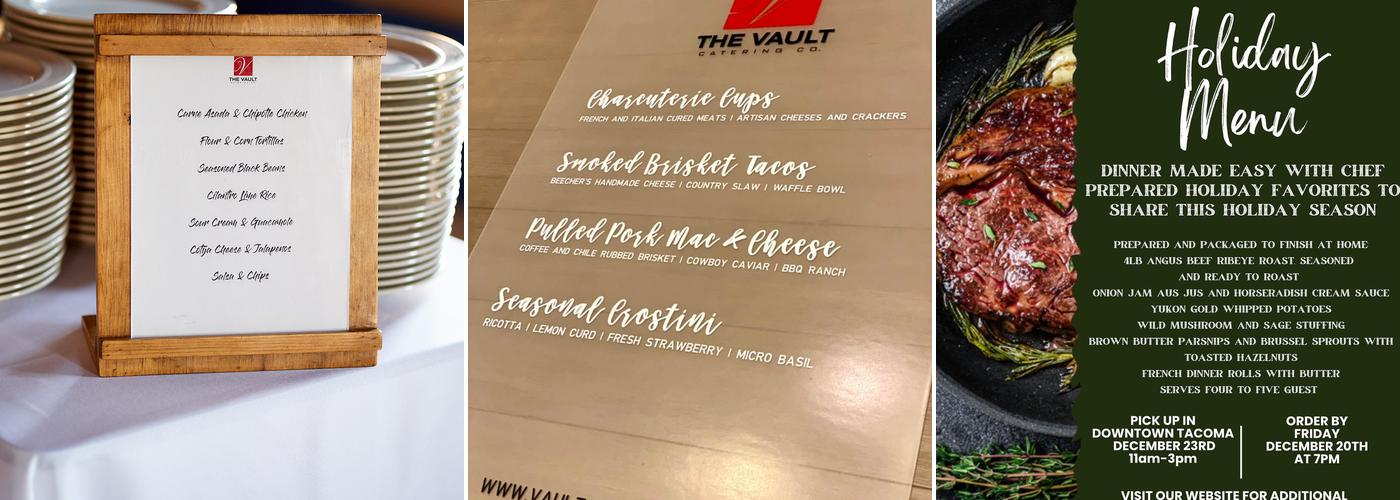 The Vault Catering Menu