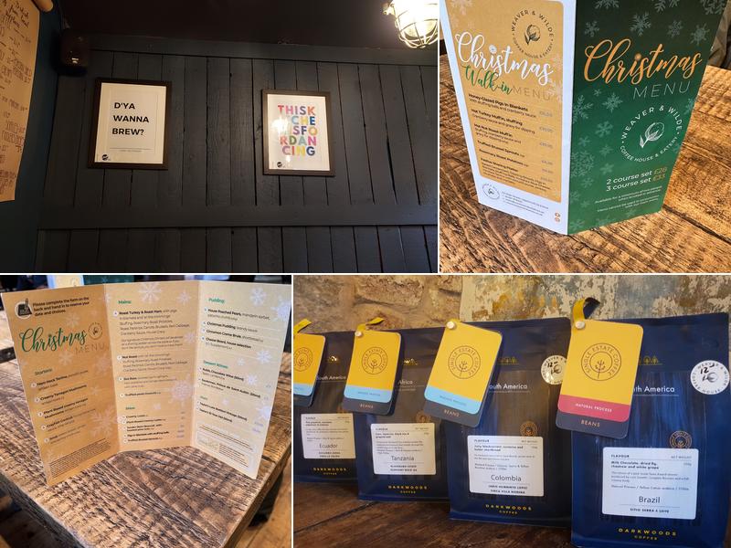 Weaver & Wilde Coffee House Menu