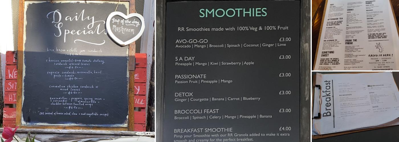 Rec Room Coffee House & Salud Tapas Bar Menu