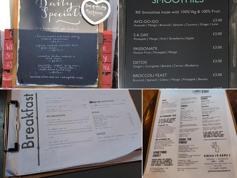 Rec Room Coffee House & Salud Tapas Bar Menu