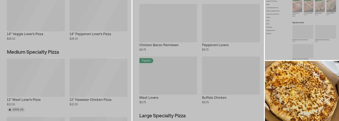 Pizza Hut Menu