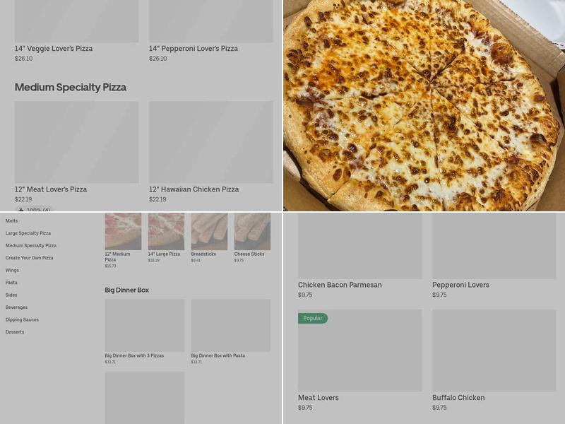 Pizza Hut Menu
