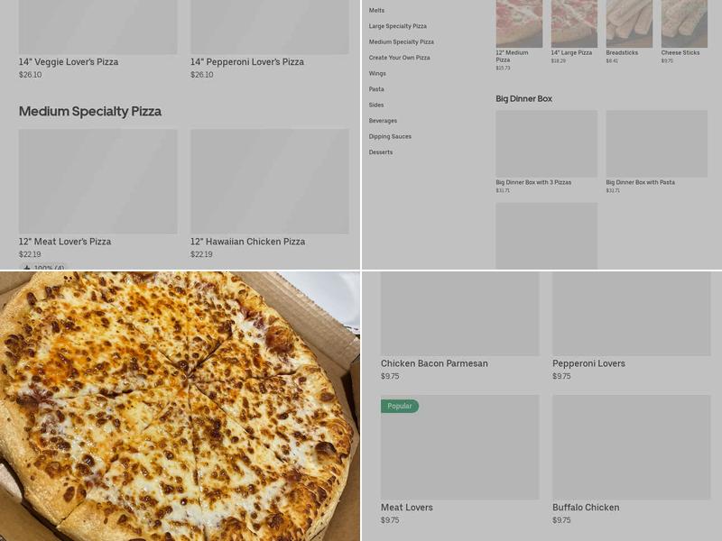 Pizza Hut Menu
