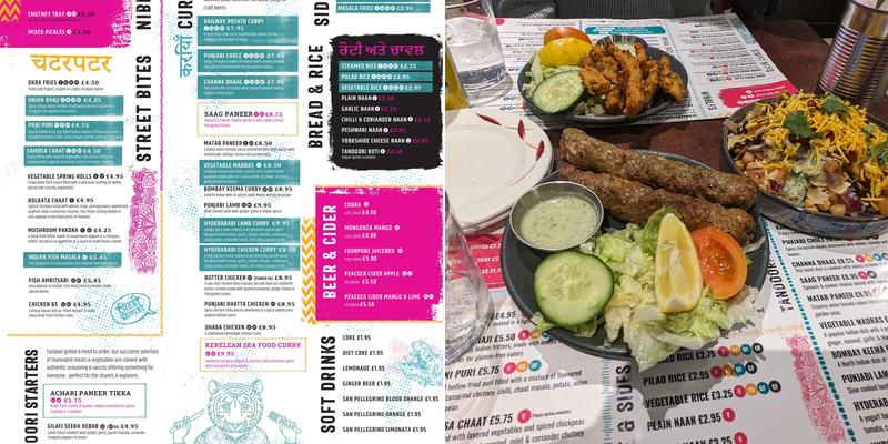 The Cat's Pyjamas Chapel Allerton Menu