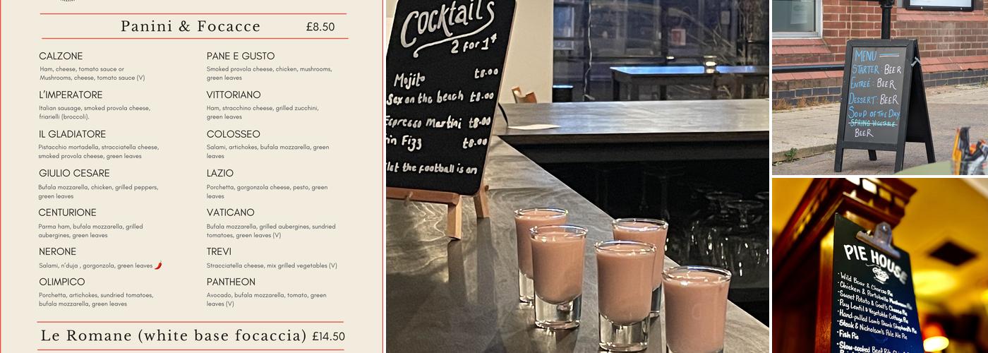 The Clarence Cafe Bar Menu