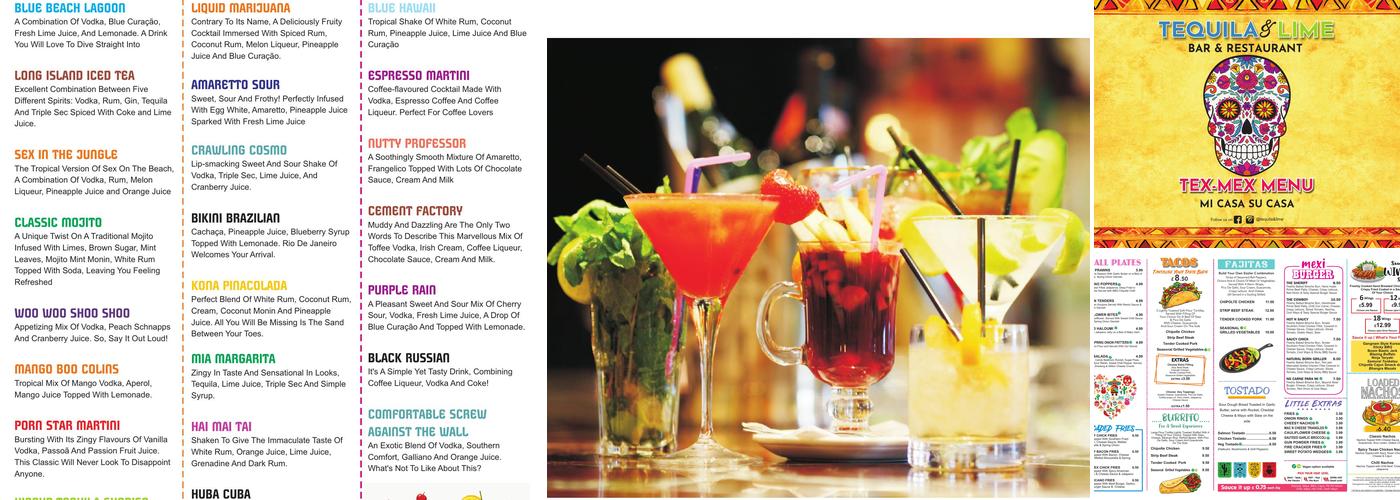 Tequila & Lime Menu